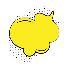 Comic bubbles element isolated illustration on white