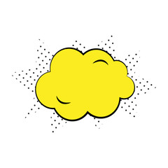 Comic bubbles element isolated illustration