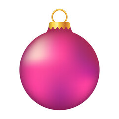 christmas ball ornament illustration on a white