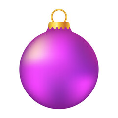 christmas ball ornament illustration on the white