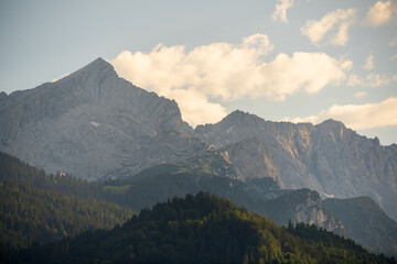 The German Alps by Garmisch-Partenkirchen, in Bavaria