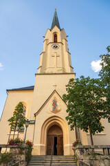 The Town of Partenkirchen in Bavaria, Germany During Summer