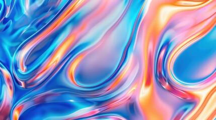 Obraz premium Abstract Colorful Liquid Swirls