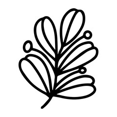 Flat design simple flower illustration on a white background