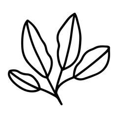 Flat design simple flower isolated illustration on white background