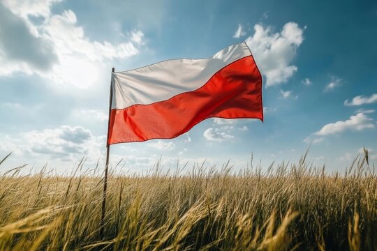 Polska Flaga powiewaj&Auml;&hellip;ca na wietrze, Generative AI