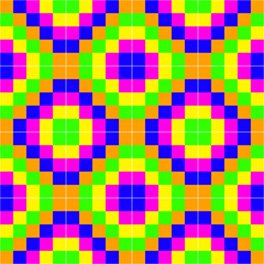 Colorful square textile and ceramic floor design. Geometry shape abstract tie-dye wallpaper. Seamless striped pattern in Aztec style. Folk embroidery. Fabric texture concept.