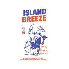 Island Breeze Summer Adventure Apparel Logo