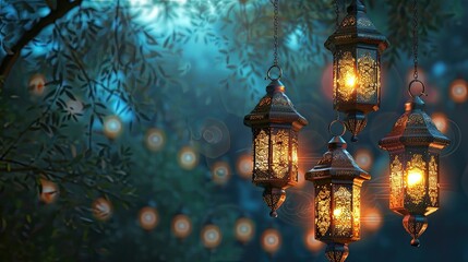 Obraz premium Enchanted Lantern Decor