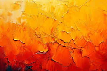 Simple orange backgrounds abstract painting, Generative AI