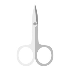 Medical scissors tool equipment icon on white background
