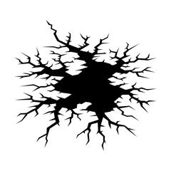 Abstract Crack Surface Icon