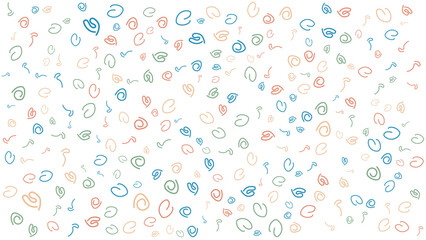 SEAMLESS HAND DRAWN DOODLE LINES SHAPES PATTERN TEXTURE COLORFUL TEMPLATE ABSTRACT BACKGROUND TRENDY DESIGN VECTOR