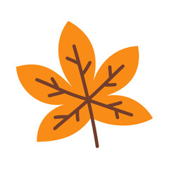 Hand drawn autumn leaves illustration