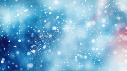 Obraz premium A close up of a snowman on top of some blue and white background, AI