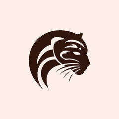 Obraz premium illustration of minimalist outline of a jaguar