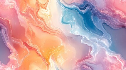 Fototapeta premium Seamless pattern background of beautiful marble with lots of texture and pastel LGBTQ colors, Generative AI illustration