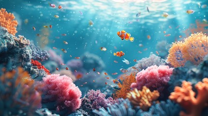 Obraz premium diverse marine life