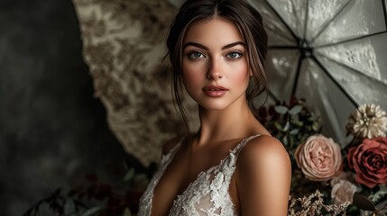 Fototapeta premium Experience the elegance of a formal portrait session, where lighting and posing create timeless images.