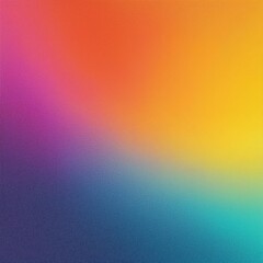 Abstract trendy colorful gradient noisy grain background texture.