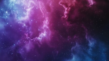 Fototapeta premium Cosmic Nebula: A celestial tapestry of purple and blue