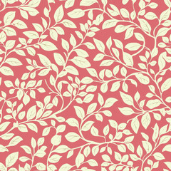 Vibrant Pink and White Floral Pattern
