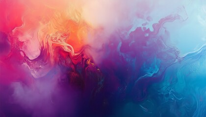 Abstract Watercolor Painting with Vibrant Colors