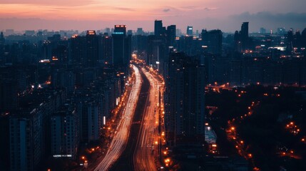Fototapeta premium Experience the possibilities of smart cities, where technology enhances urban living.