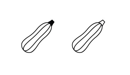 Zucchini icon design with white background stock illustration