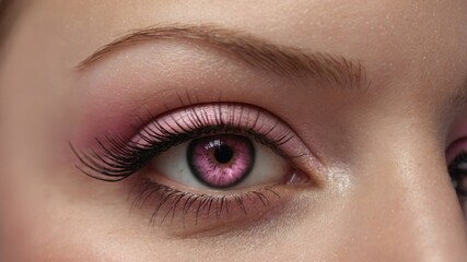 Obraz premium background pink with lashes false curled and Thick.