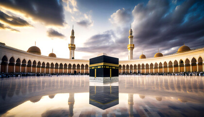 Stunning Reflection of the Kaaba at the Grand Mosque