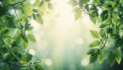Obraz premium Trees Leaves in Spring