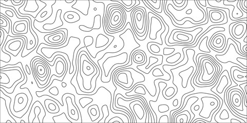 Contour map background. Stylized topographic contour map. Geography scheme and terrain. Topography grid map. Abstract lines or wavy backdrop background. Geographic line mountain relief.