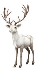 Fototapeta premium 3D Illustration of Regal reindeer standing on transparent background