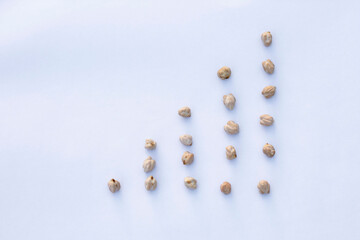 Various organic unpolished pulses like red, black, yellow, green, brown lentils