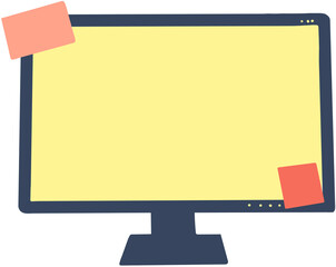 computer and memo