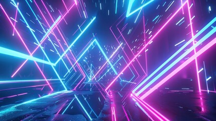 Neon Lights Abstract