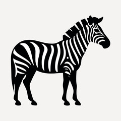 Obraz premium Stylized zebra silhouette art