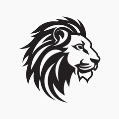 Fototapeta premium Majestic lion head logo