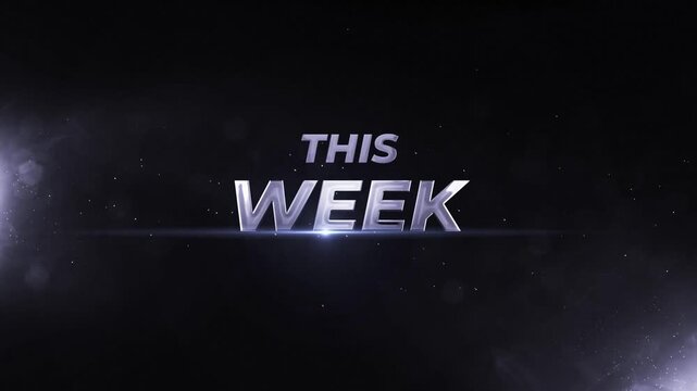This week cinematic text reveal for cinema trailer