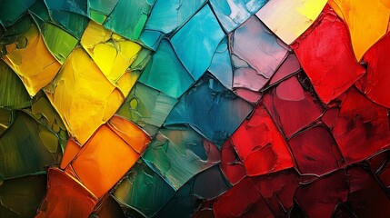Vibrant Abstract Multicolor Texture with Dynamic Flowing Patterns - High Definition (HD) Digital Art Wallpaper