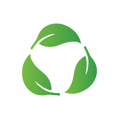 Eco recycle symbol icon