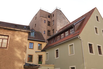 Fototapeta premium Blick in die Altstadt von Freiberg in Sachsen