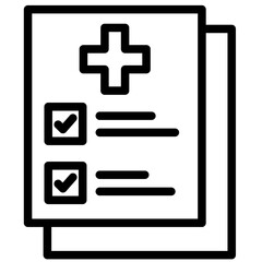 Obraz premium Medical Report Icon