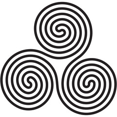 Black triskelion