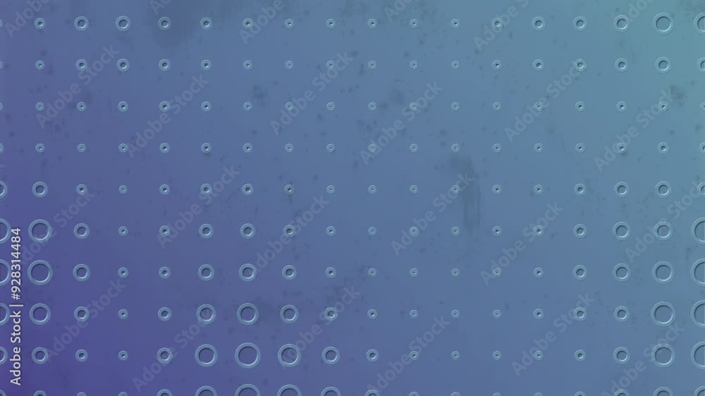 Aufkleber Background with moving pattern of holes. 3d rendering loop animation 4K
