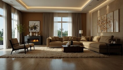Fototapeta premium modern living room