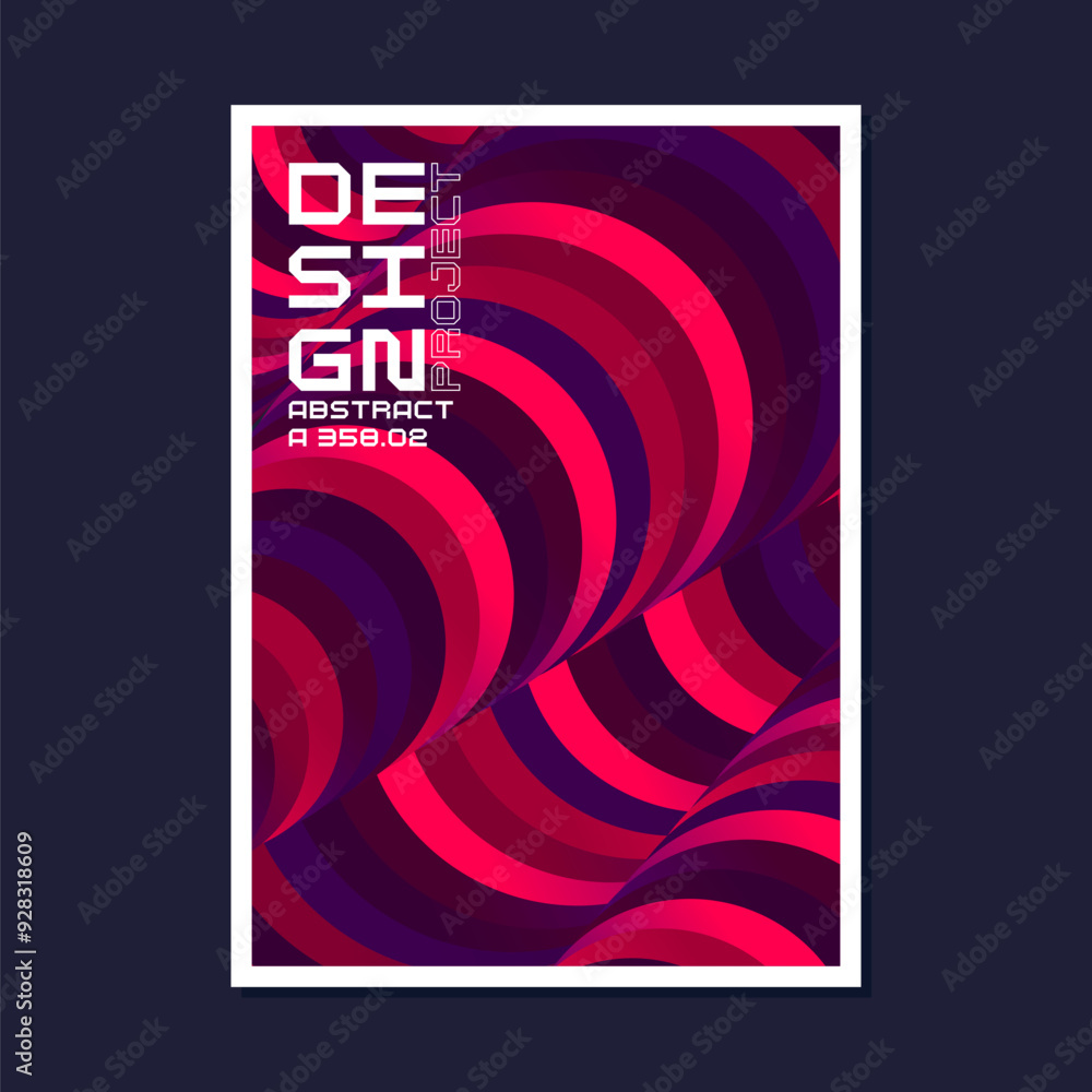 Poster composition with dynamic and geometric shapes. abstract background for design. a template for advert