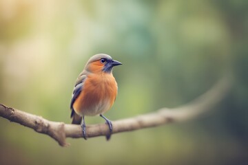  Anianiau bird blurry nature background, Ai Genrated