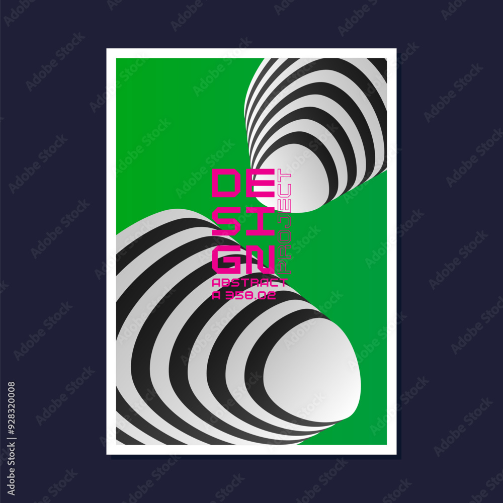 Poster composition with dynamic and geometric shapes. abstract background for design. a template for advert